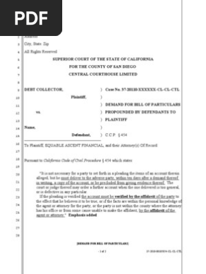 bill of particulars missouri Bill of particulars example